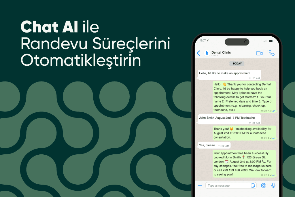 Chat AI ile Randevu Süreçlerini Otomatikleştirin