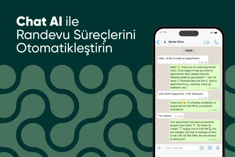 Chat AI ile Randevu Süreçlerini Otomatikleştirin